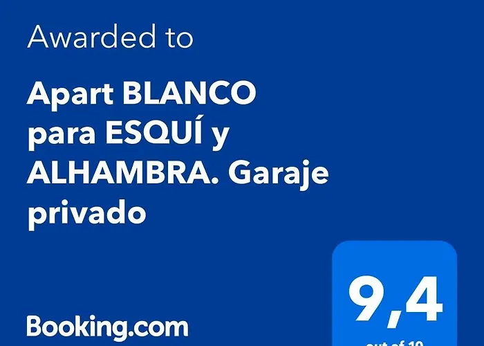 Apart BLANCO para ESQUÍ y ALHAMBRA. Garaje privado