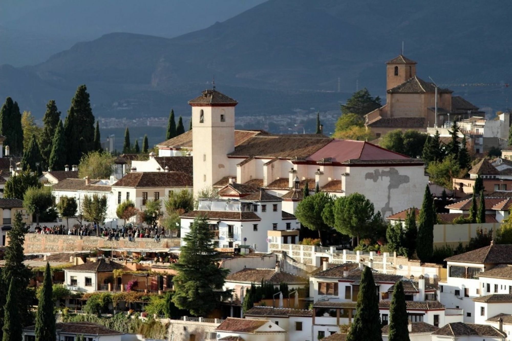 Albayzin, View To Alhambra Granada